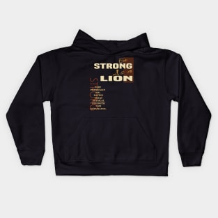 Be strong as a lion Kids Hoodie